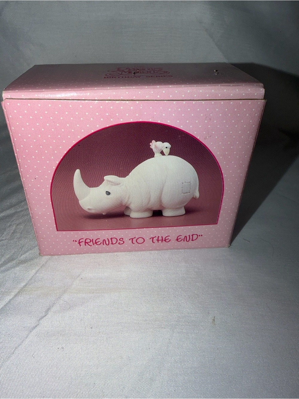 Precious Moments "Friends To The End" Rhino Figurine - 104418 - Vintage 1988 Box - Picture 3 of 13